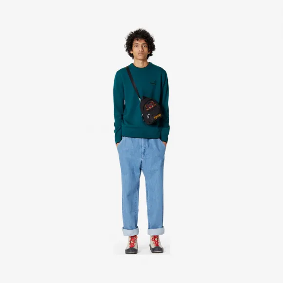 凯卓/Kenzo 松绿色 开衫 羊毛老虎跳线 F965PU2023AB.53.L