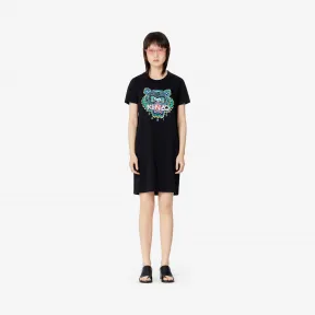 凯卓/Kenzo 黑色 礼服 老虎T恤连衣裙 FA52RO8514YE.99.L