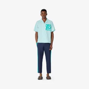 凯卓/Kenzo 水蓝色  巴黎“汉字”衬衫 FA55CH5291NC.60.L