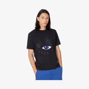 凯卓/Kenzo 黑色 T恤 眼睛T恤 FA55TS0864YM.99.L