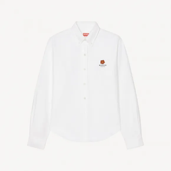 凯卓/Kenzo 'BOKE FLOWER' crest slim-fit shirt FC62CH0679LO.01.34
