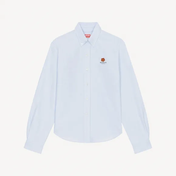 凯卓/Kenzo 'BOKE FLOWER' crest slim-fit shirt FC62CH0679LO.64.34