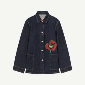 凯卓/Kenzo 'KENZO Poppy' denim workwear jacket FC62DV2329EB.78.L