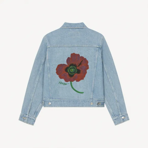 凯卓/Kenzo 'KENZO Poppy' denim jacket FC62DV2359GI.64.L