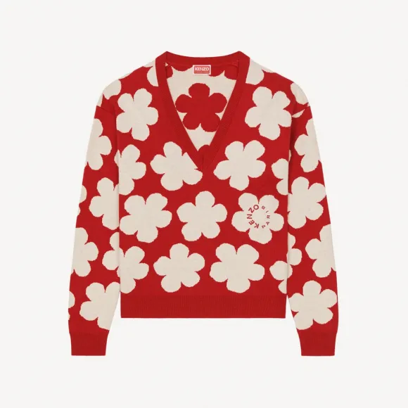 凯卓/Kenzo 'Hana Dots' jacquard jumper FC62PU3263CO.21.L