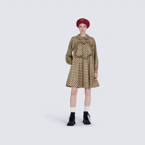 凯卓/Kenzo Flared gingham wool dress FC62RO1039FD.30.34