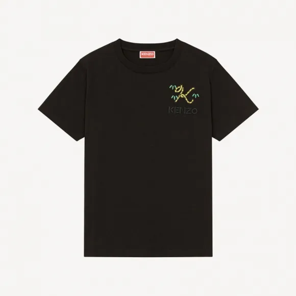 凯卓/Kenzo 'Tiger Tail K' loose T-shirt FC62TS0114SY.99J.L