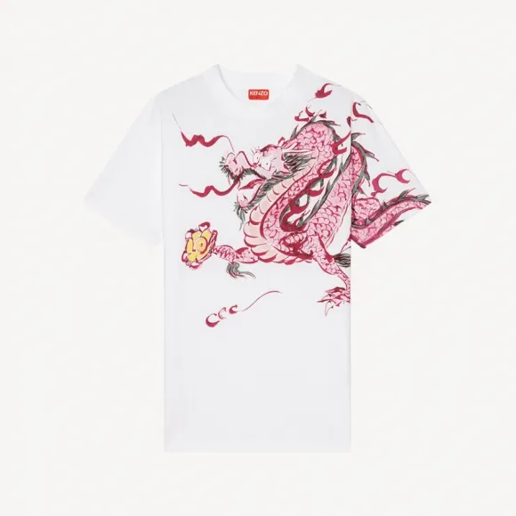 凯卓/Kenzo 'Akae Dragon' kimono T-shirt FC62TS0154SO.01.L