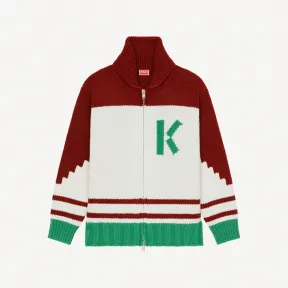 凯卓/Kenzo 'Cowichan' zipped cardigan FC65BL3143BD.23.M