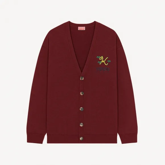 凯卓/Kenzo 'Tiger Tail K' merino wool cardigan FC65CA3423LA.23.L