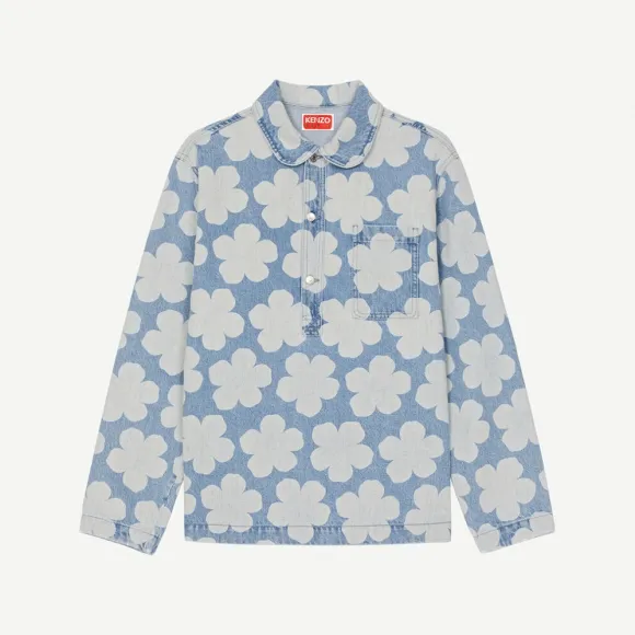 凯卓/Kenzo 'Hana Dots' denim overshirt FC65DC5039GP.64.L