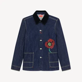 凯卓/Kenzo 'KENZO Poppy' workwear denim jacket FC65DV1019EB.78.L