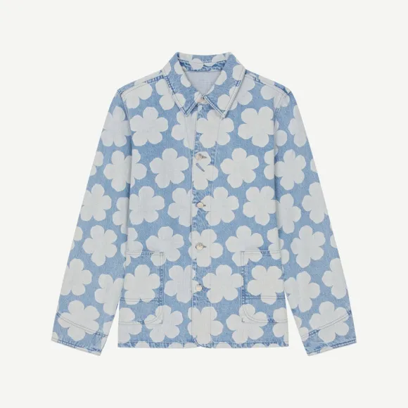 凯卓/Kenzo 'Hana Dots' denim workwear jacket FC65DV1019GP.64.L