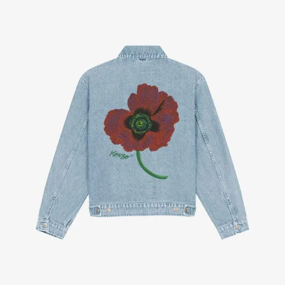 凯卓/Kenzo 'KENZO Poppy' denim jacket FC65DV3019GI.64.M