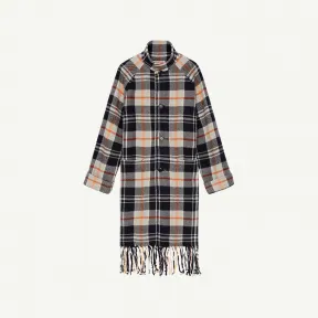 凯卓/Kenzo Fringed checked coat FC65MA0249OL.77.46