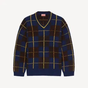 凯卓/Kenzo Checked merino wool jumper FC65PU3043CL.77.L