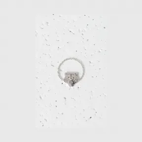 凯卓/Kenzo 银色 戒指 迷你老虎戒指 L55B16311159.L3.50