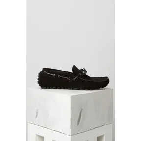 凯卓/Kenzo 男士 黑色 船鞋 麂皮绒船鞋 L75SHM681C71.99.40