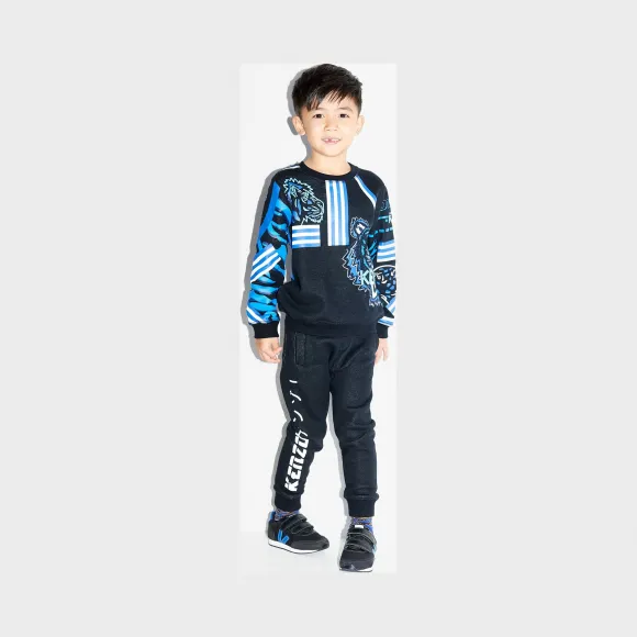 凯卓/Kenzo 男孩 黑色 慢跑裤 x东京慢跑 L76K23538G02.99.10A