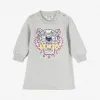 凯卓/Kenzo 女孩 中灰 连衣裙 老虎裙 L86Z30017F03.96.18M