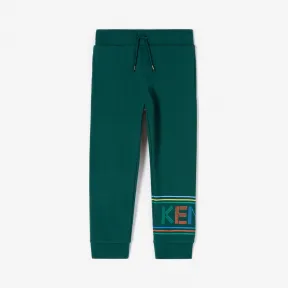 凯卓/Kenzo 男孩 深绿色 慢跑裤 徽标慢跑裤 L96P23618G02.55.10A