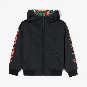 凯卓/Kenzo 男孩 黑色 大衣 可逆的“日本龙”？派克大衣 L96P42528G02.99.3A