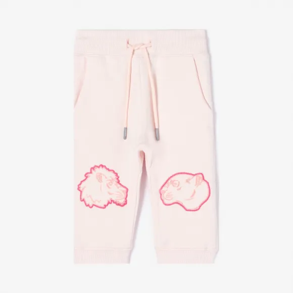 凯卓/Kenzo 女孩 淡粉色 慢跑裤 疯狂丛林慢跑裤 L96Z23037F01.34.12M