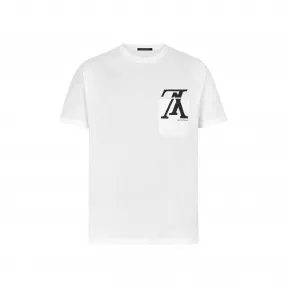 路易威登/Louis Vuitton UPSIDE DOWN LV LOGO POCKET T恤 1A46ZV