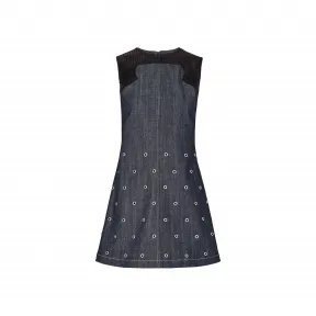 路易威登/Louis Vuitton Raw Denim Eyelet 连衣裙 1A4BSX
