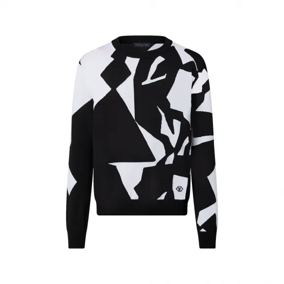 路易威登/Louis Vuitton(LV) LV Abstract 千鸟格圆领毛衣 - 男士 - 成衣 1AAU2W