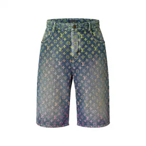 路易威登/Louis Vuitton(LV) 彩虹花押字牛仔短裤 | 路易威登官方网站 - 1AB92C 1AB92C
