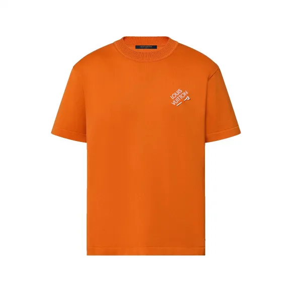 路易威登/Louis Vuitton(LV) 刺绣标志短袖棉质圆领上衣 - 时装系列 1ABIY2