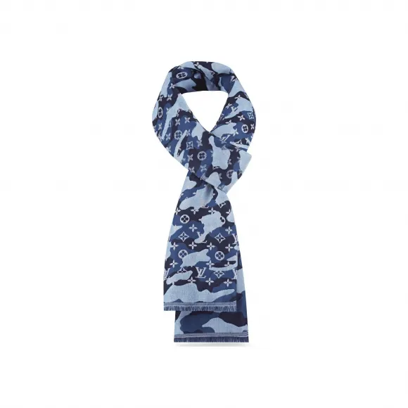路易威登/Louis Vuitton Monogram Gradient Camouflage 长围巾 M71626