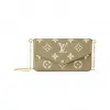 路易威登/Louis Vuitton(LV) Félicie Pochette Monogram Empreinte 皮革 - 钱包及小型皮具 M82480