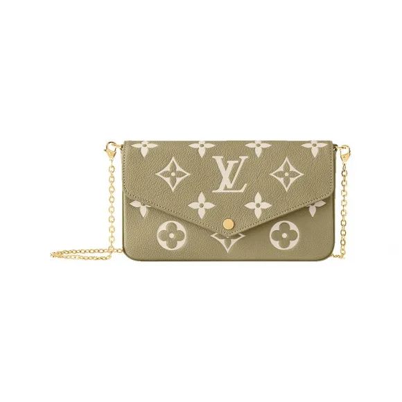 路易威登/Louis Vuitton(LV) Félicie Pochette Monogram Empreinte 皮革 - 钱包及小型皮具 M82480