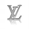 路易威登/Louis Vuitton 亮银色LV Initiales Chevron 35毫米腰带搭扣 N10007