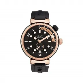 路易威登/Louis Vuitton(LV) Tambour Street Diver - 自动机芯、44毫米、精钢及玫瑰K金 - 经典腕表系列 QA123A