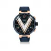 路易威登/Louis Vuitton(LV) 男士 TAMBOUR DAMIER COBALT 计时腕表.46 毫米 QBB111