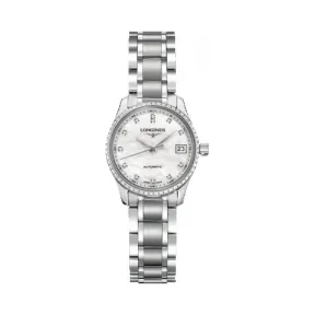 浪琴/Longines 名匠系列 自动机械 精钢 镶钻 女表 L2.128.0.87.6
