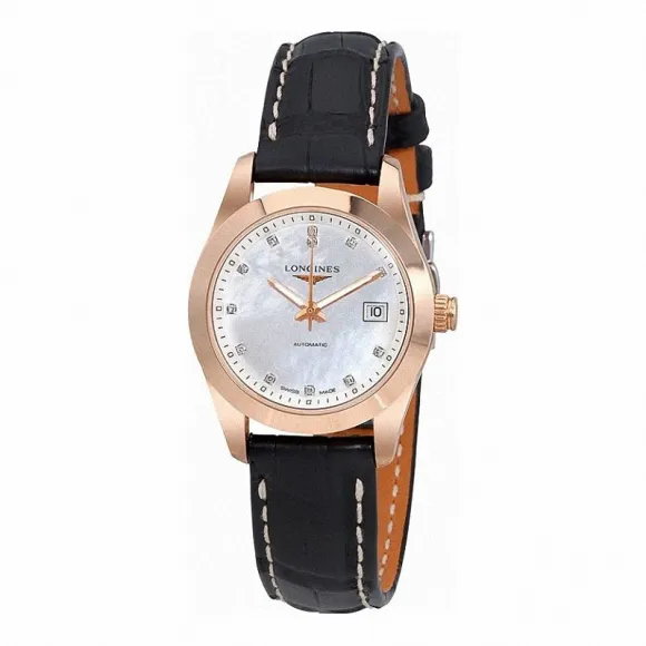 浪琴/Longines 康铂系列 自动机械 18K玫瑰金 女表 L2.285.8.87.3