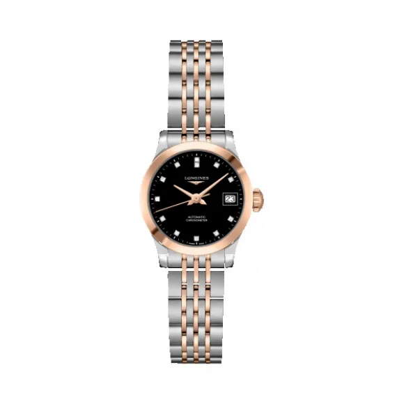 浪琴/Longines 开创者系列 自动机械 18K金 精钢 女表 L2.320.5.57.7