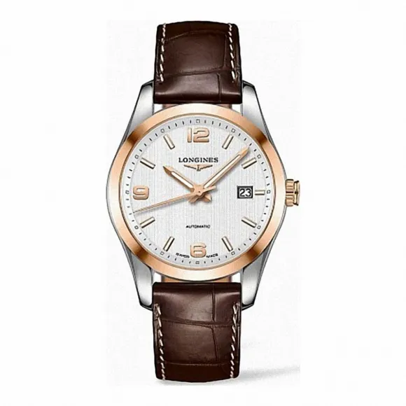 浪琴/Longines 康铂系列 自动机械 18K金 精钢 男表 L2.785.5.76.5