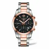 浪琴/Longines 康铂系列 自动机械 18K金 精钢 男表 L2.786.5.56.7