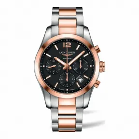 浪琴/Longines 康铂系列 自动机械 18K金 精钢 男表 L2.786.5.56.7