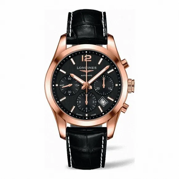 浪琴/Longines 康铂系列 自动机械 18K金 男表 L2.786.8.56.5
