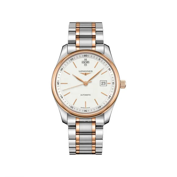 浪琴/Longines 名匠系列 精钢和 18K 200 微米玫瑰金 40.00 mm 自动机械机芯 男表 L2.793.5.99.7