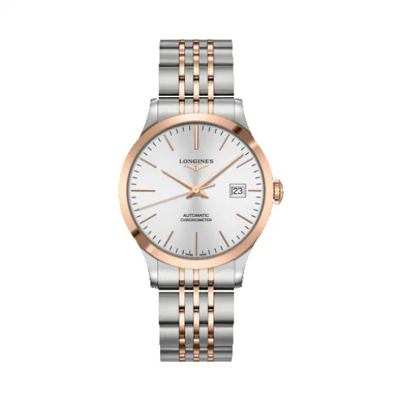 浪琴/Longines 开创者系列 自动机械 18K金 精钢 男表 L2.820.5.72.7