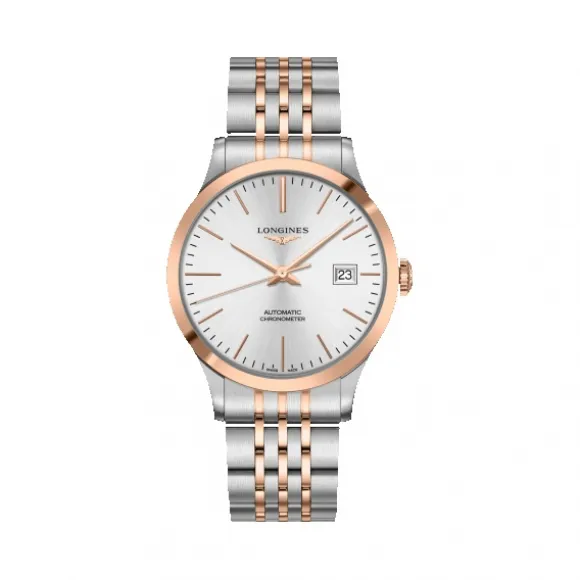 浪琴/Longines 开创者系列 自动机械 18K金 精钢 男表 L2.821.5.72.7