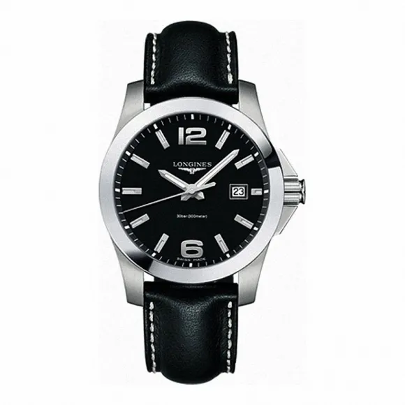 浪琴/Longines 康卡斯系列 石英 精钢 男表 L3.659.4.58.3