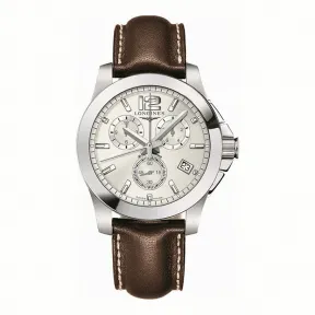 浪琴/Longines 康卡斯系列 石英 精钢 男表 L3.660.4.76.4